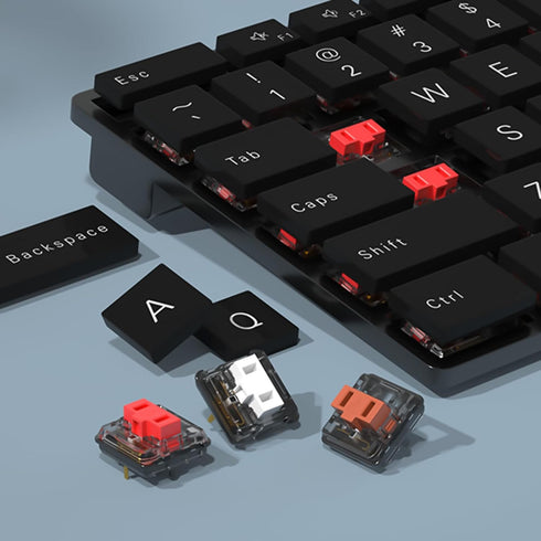 Kailh 1350 Chocolate Red Low Profile Mechanical Keyboard Switches, Linear RGB/SMD Switch (36pcs, Choc Red)
