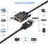 DisplayPort to DVI Cable 6ft 3-Pack, DP Display Port to DVI-D Cable Male to Male Cord Compatible with Computer, PC, Monitor, TV, Projector and More