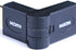 Monoprice HDMI Port Saver Adapter - Male to Female, Swiveling, Gold Plated, 3 Inches, Up to 90 Degrees Adjustment, Black