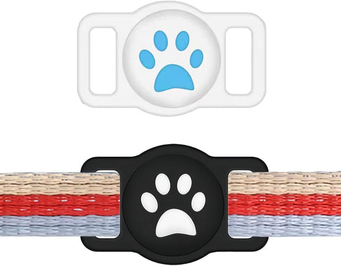 TiLanmiy 2 Pack Silicone Dog Collar Holder, Waterproof Protective Case for GPS Tracker,
