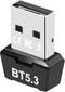 USB Bluetooth 5.3 Adapter for PC, Wireless Transmitter Receiver for Desktop, Laptop, Supports Windows 11/10/8.1/7