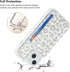 iCoverCase iPhone 13 Phone Case with Card Holder, RFID Blocking PU Leather Protective Case for iPhone 13, Gray Leopard