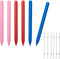 Replacement Stylus Drawing Pen for LCD Writing Tablets, 6 Elastic Lanyards, Colorful Stylus Pen for Kids Drawing Tablet