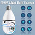 Light Bulb Security Camera, 1080P Wireless for Pet, 360° PTZ Light Socket with Motion Detection Auto Tracking (2Pack)