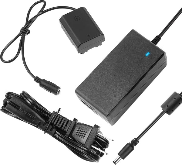 NP-FZ100 Dummy Battery AC Power Adapter Kit for Sony Alpha A7III A7IV A7C A7SIII A7RIII A7RIV Cameras