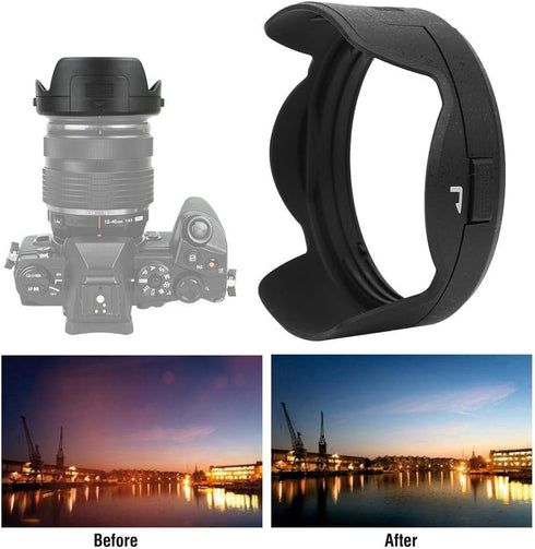 LH-66 Camera Lens Hood Replacement for Olympus M.ZUIKO Digital ED 12-40mm F/2.8 PRO