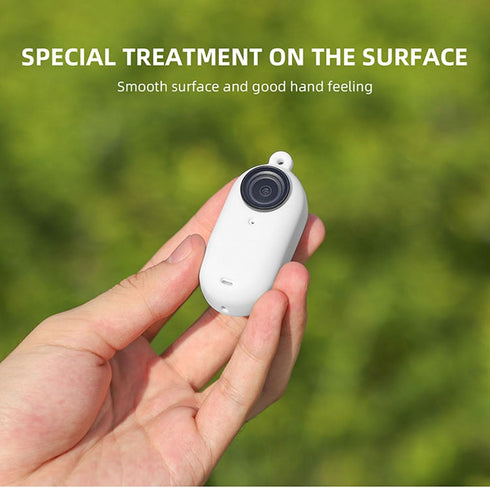 LICHIFIT Silicone Protective Case Set for Insta360 GO 3 Action Camera, Soft Shell Cover, Lens Cap, Neck Strap