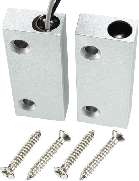uxcell Rolling Door Contact Magnetic Reed Switch Alarm with 2 Wires for N.O. Applications MC-52