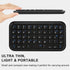 Wireless Bluetooth Keyboard, Ultra Slim Silent Mini Rechargeable Portable Pocket Keyboard, Travel Size Handheld 49 Keys