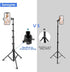SENSYNE 62" Phone Tripod & Selfie Stick, Extendable Cell Phone Tripod Stand with Wireless Remote