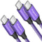 etguuds 10ft USB C to USB C Cable 2-Pack, 60W Fast Charging Cord for iPhone 15 Pro Max/Plus, Macbook/iPad, Samsung