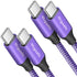 etguuds 10ft USB C to USB C Cable 2-Pack, 60W Fast Charging Cord for iPhone 15 Pro Max/Plus, Macbook/iPad, Samsung