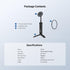 NEEWER TP016 Airplane Phone Holder, Magnetic Smartphone Desk Mount Tripod Stand Handheld Selfie Stick Plane Gadget
