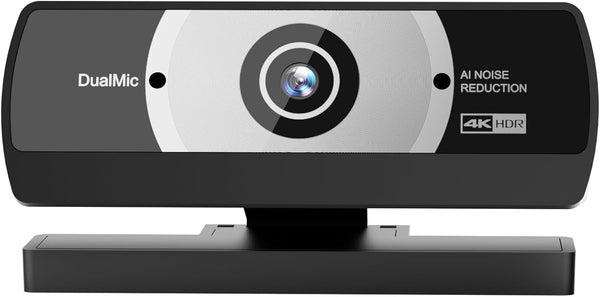 Diccik 4K Webcam with Microphone, 24MP Ultra HD Web Cam for Desktop Computer,