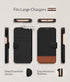 LUPA Legacy Wallet Case for iPhone 13 - Slim & Durable Card Holder - Faux Leather Folio Cover for Men and Women (Sandy
