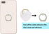 Transparent Heart Cell Phone Ring Holder, 360 Rotation Clear Heart Finger Ring Grip Stand for Phones