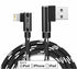 AGOZ 4FT Apple MFI Certified Lightning iPhone Cable, 90 Right Angle, FAST Charger Cord Compatible with iPhone 14