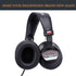 SOULWIT Replacement Earpads for Sony MDR-7506, MDR-V6, MDR-V7, MDR-CD900ST Headphones, Black Cushions with Foam