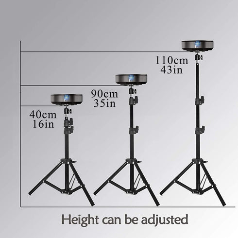 Coret (18" 40") 3lbs (1.5kgs) Projector Floor Stand, Portable Tripod Mount - Folding Stand for Projector, Camera
