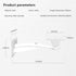 Mini Projector Wall Mount, Projector Hanger for CCTV Security Camera Housing Mounting Bracket (White)