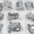 JRready ST6237 DB9 Connector - 20 PCS 9 Pin Gray Plastic Hoods Set of Crimp Solder D-Sub Connector Assortment Kit