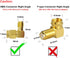 SMA Right Angle RP-SMA Male to RP-SMA Female Connector, 90 Degree Adapter (2 Pcs)