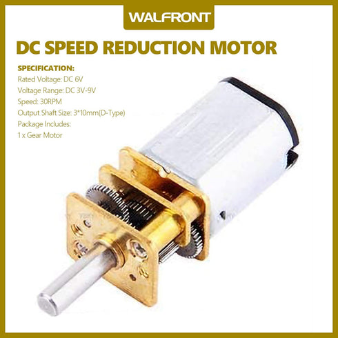 6V 30 N20 3 MM 10 MM DC RPM Speed Reduction Gear Motor with Metal Shaft Diameter Shaft Length for DIY Electric Toys