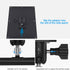 HOLACA Weatherproof Gutter Mount for Ring Solar Panel - Wall Mount Bracket Outdoor Accessories for Ring Solar Panel