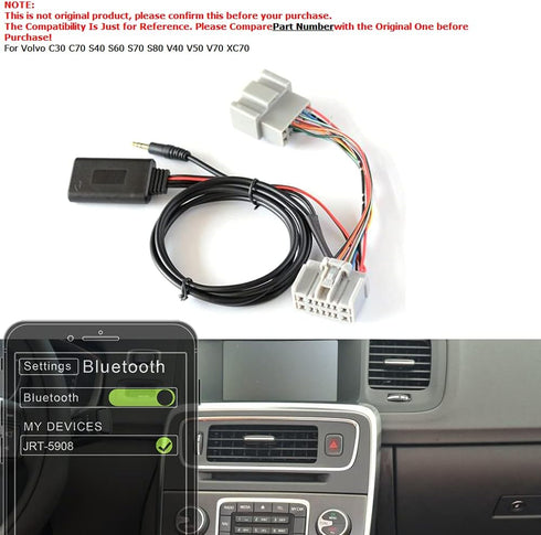 Car Bluetooth Aux Adapter Cable - Radio Cars Electronics Accessories, Bluetooth aux Replacement Compatible with