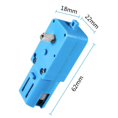 DWEII 6PCS 1 90 6V TT Gear Motor : Mini DC Gear TT Motor with Metal Gears for Robot Smart Car DIY RC Toys Electric