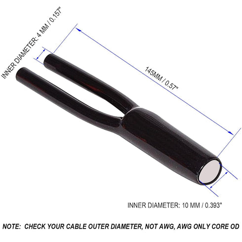 Cable Pants, Speaker Wire Pants 10MM 2 Conductor( 10MM-2x 3.9.0MM, 8-Pack) Dressing Up/Protecting/DIY Your Speaker Cables, DIN to RCA Cables