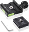 UTEBIT 50mm Arca Swiss Quick Release Plate, Aluminum QR Clamp Adapter with 3/8"&1/4" Screw Hole, Built-in Bubble Level
