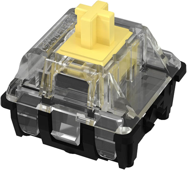 GATERON KS-15 Optical Yellow Keyboard Switches, 35gf RGB LED Infrared Path (35PCS, Yellow)
