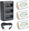 NP-BX1 Newmowa Replacement Battery (3-Pack) and 3-Channel USB Charger Set for Sony NP-BX1, DSC-RX100 Series