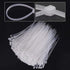 1000 Pcs White Zip Ties, Reusable Small Clear Self-Locking Nylon Cable Ties for Home Office Workshop (3x100mm)
