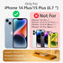 alto Magnetic Leather Case for iPhone 15 Plus and 14 Plus, Shockproof Italian Leather, 6.7 inch, Black