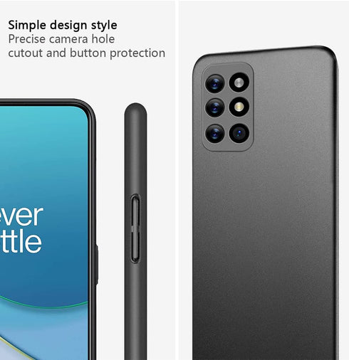 Bastmei OnePlus 8T + 5G Case, Ultra-Light Super Slim Hard PC Cover for OnePlus 8T + 5G (Gravel Black)