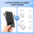 AONIMI iPhone,13800mAh 4 Pack 17/16/15/14,Android,Travel Portable Charger for Slim Power Bank with Built-in Cables & AC