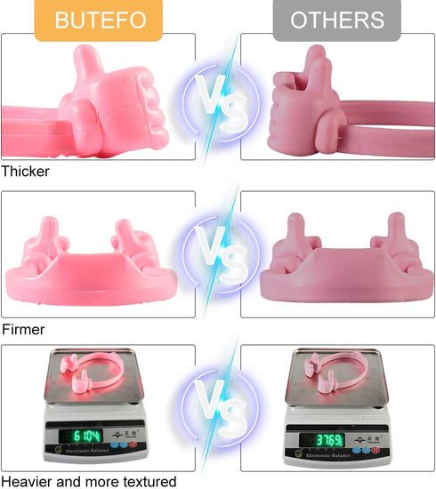 8 Pack Thumbs Up Cell Phone Holder - Adjustable Silicone Tablet Stand, Multi Colors, Portable Desktop Stands for