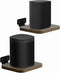 Universal Rear Speaker Wall Mount for Samsung, Roku, Sony, JBL, Vizio, LG - Adjustable Wooden Shelf for Satellite
