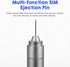 Ymapinc 2 1 Reset (2-Pack) in Dual Head SIM Card Removal Tool, SIM Ejector Pin with Keychain Hook, Easy to Carry