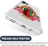 CARLOCA Clear Shockproof TPU Bumper Case for iPhone 11, Flower Lady Religion Pattern Design for Girls