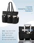LOVEVOOK Laptop Tote Bag for Women Work, Teacher Tote Bag Nurse Bag With Large Cup Holder, Utility Professional