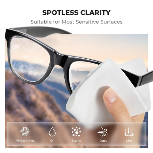 20 Pack Headset, K&F CONCEPT Lens Cleaning Cloth | Microfiber Cleaning Cloth | Camera Lens Cleaner | Camera Lens