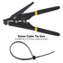 FTVOGUE Nylon Cable Tie Tension Plastic Zip Tie Fastening and Cutting Tool in Black