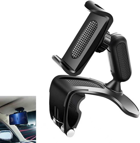 Zosgrew Car Dashboard Phone Holder, 360 Degree Rotation Dashboard Cellphone Mount, Multifunctional Sun