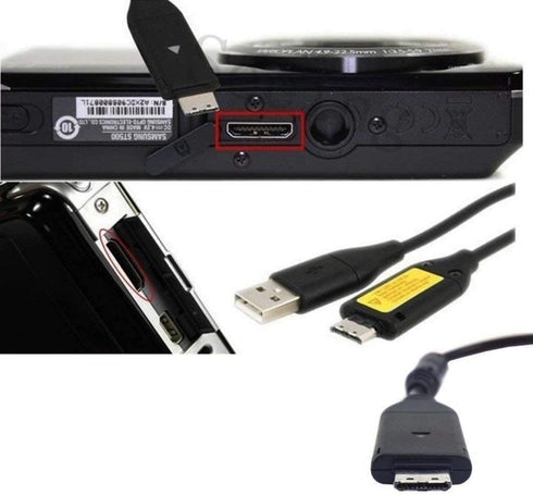 USB Data Charger Cable Cord Compatible with Samsung Digital Camera EX,L,WB,S,SL,ST, PL,L200 ST600,ST61,ST65,ST6500,ST67,ST70,ST700, ST71, ST80, ST90, ST91, ST95, ST96,Replacement for SUC-3 SUC-5 SUC-7