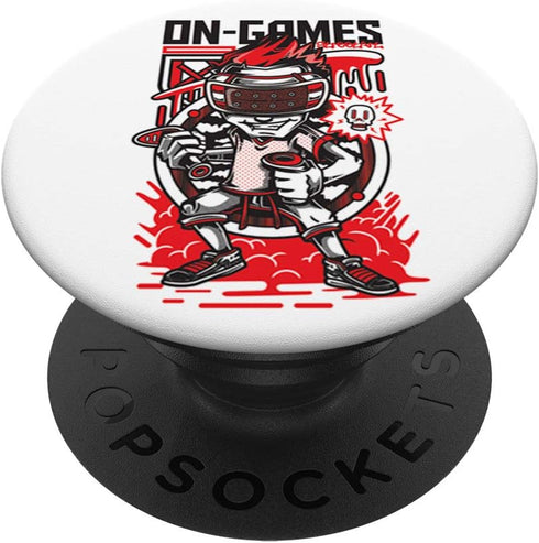 VR Virtual Reality Computer Gamer Player Online Games Gift | PopSockets Grip and Stand for Phones and Tablets