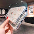 YTanazing Flower Case for iPhone 12 Pro Max, Cute Real Flower Glitter Floral Design, Slim Shockproof TPU Cover