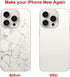 OEM Rear Back Glass Replacement for iPhone 15 Pro 6.1 inches with Repairing Tool Kit (White Titanium)
